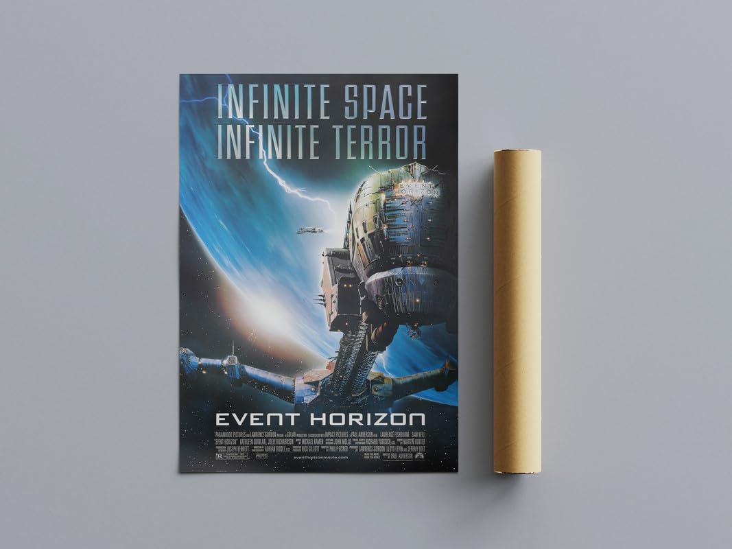 Pixie Posters Multi Colour Cult Classic Movie Posters Event Horizon Wall Art (A4 Size 21Cmx29.7cm)