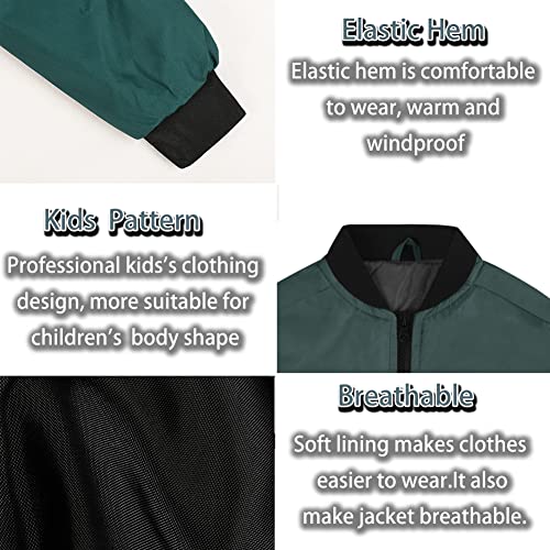Image of SNOW DREAMS Boys Girls Bomber Jacket Flight Jackets Spring Varsity Jacket