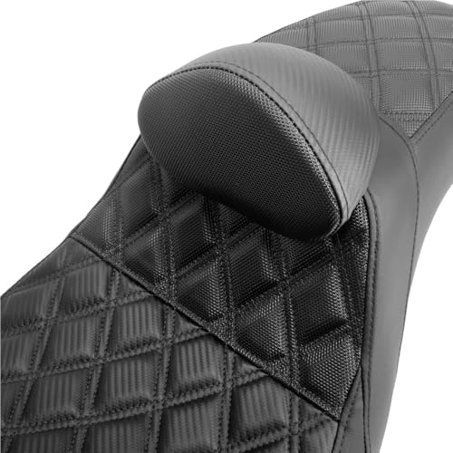 Cojines de respaldo para asiento pasajero Dyna Low Rider moto 6
