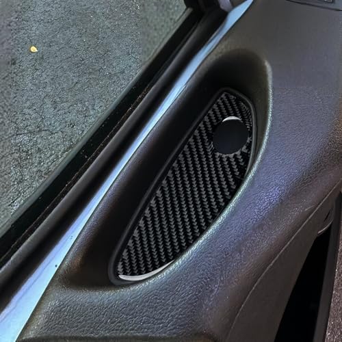 Image of Car Carbon Fiber Interior Inner Door Armrest Box Pad Cover Trim Accessories for 2014 2015 2016 2017 2018 2019 2020 2021 Dodge RAM Promaster