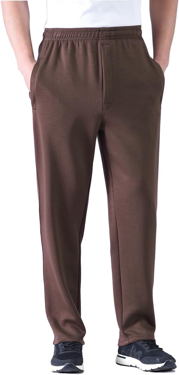 Zoulee New Men's Classic Drawstring-Waist Jogger Pants Sweatpants with Zipper Fly - Image 2