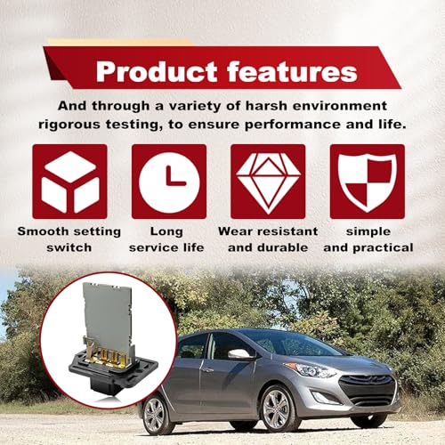 Image of Pleoos HVAC Blower Motor Resistor Compatible with Hyundai Elantra Sonata Kia Optima Sedona Forte Koup Forte5 AC Heater Blower Motor Resistor Replaces 971283K000