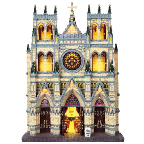 Cathédrale Saint-Patrick Lemax pour décor de table et crèche à piles 4,5 V