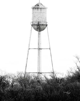 Water Tower by Jennifer Pugh Art Print, 9 x 14 inches