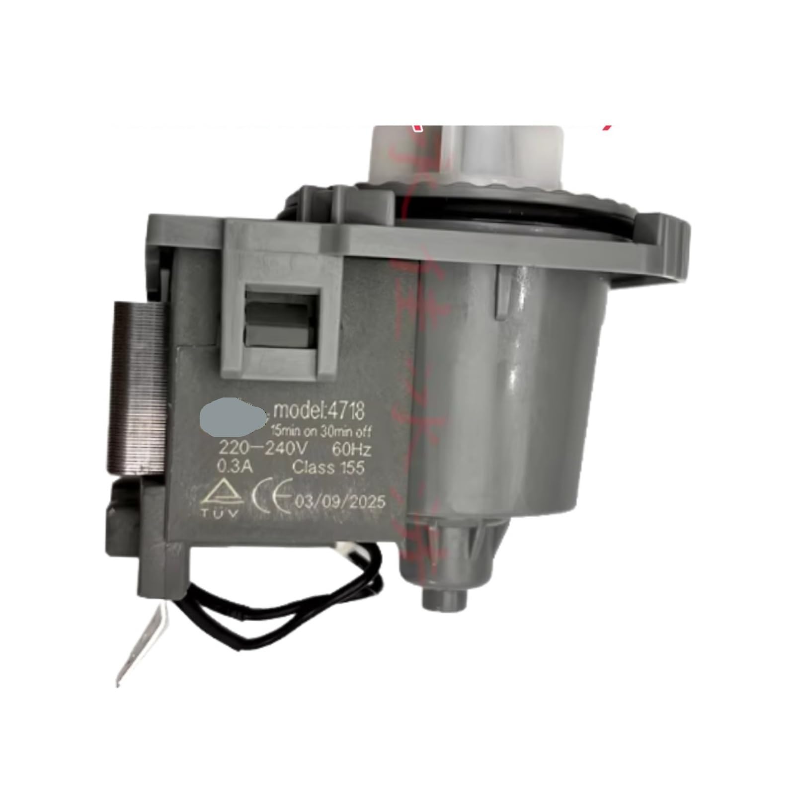 Motor De Bomba De Drenaje, Compatible Con Lavavajillas Midea WQP8-W3908T-CN Vie1 M1 B20-6A02 50HZ 60HZ Modelo 4718 Lavado(220-240V 60HZ)