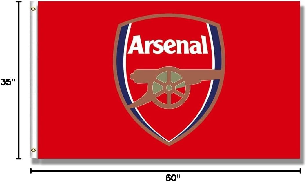 Eksent New Football Club Flag Team Soccer Banner for FC Fan Use 3x5 Feet Red With Two Metal Grommets(Bright & Vibrant 150D Polyester) Durable - Image 4