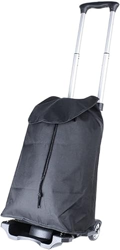 Carrito de compras para comestibles Carrito de aleación de aluminio remolque plegable de compras y compras de comestibles Carrito de equipaje con