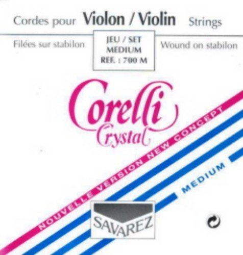 CUERDAS VIOLIN - Savarez (Corelli Crystal 700MB) (Juego Completo) Medium Violin 4/4
