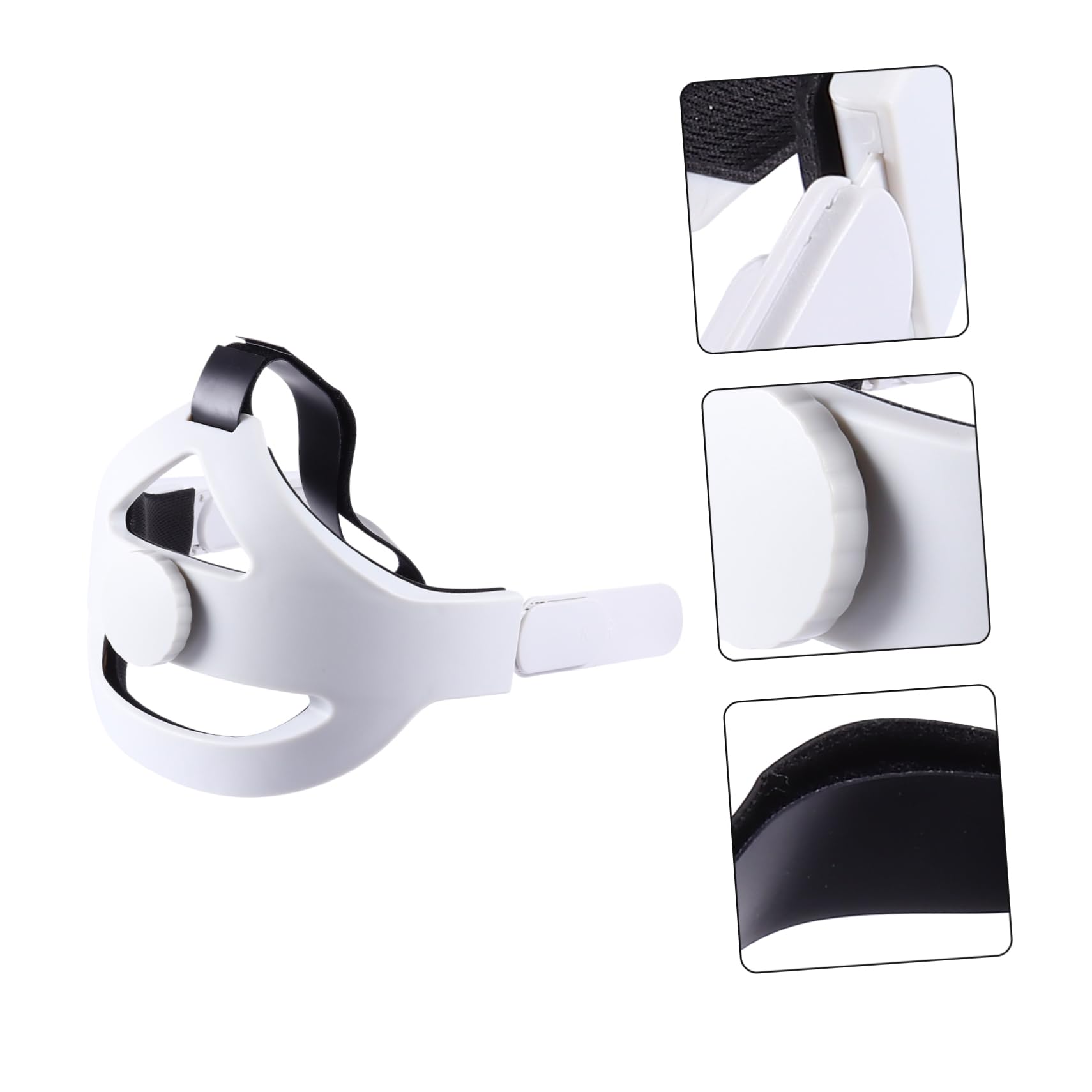 Gadpiparty Casque VR Confortable avec Support Ajustable Bandoulière Non- pour Installation Facile Précis Pression Matériau pour Usage Prolongé
