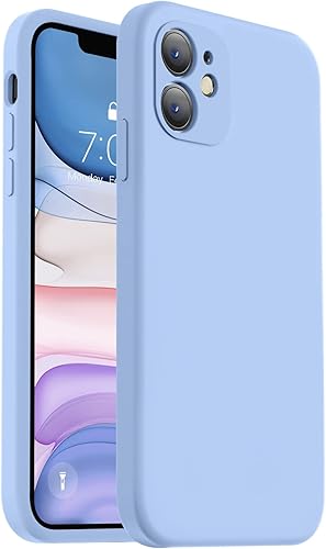 Vooii Funda compatible con iPhone 11, silicona líquida mejorada con bordes cuadrados protección de cámara forro de microfibra suave antiarañazos