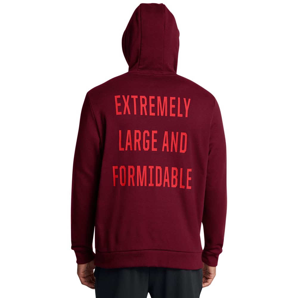 Under Armour Project Rock Red One E.l.f. Hoodie Sudadera con Capucha Hombre (Pack de 1)