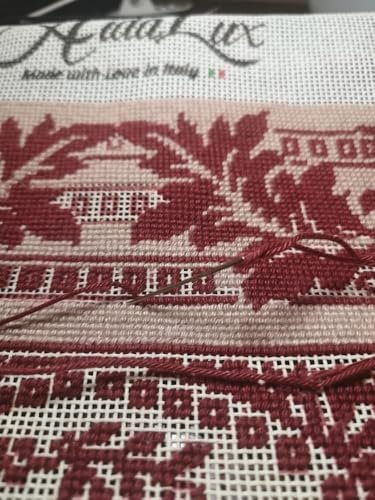 Zweigart Orange Line Blank Mono Deluxe 18-Mesh White Needlepoint Canvas 20"X 18"