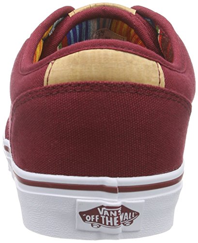 Image of Vans M Atwood Deluxe, Men's Low-Top Sneakers, Red ((10 Oz Canvas) BIK, 7.5 UK (41 EU)