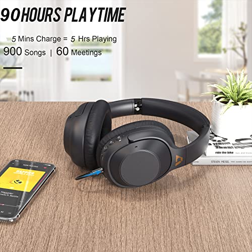 Ankbit E500Pro Casque Audio Bluetooth Antibruit Actif Hybride, Casque Supra-auriculaire sans Fil avec Micro HD Intégré… - Les Beatles, Paul McCartney, John Lennon, RIngo Starr, George Harrison Ankbit E500Pro Casque Audio Bluetooth Antibruit Actif Hybride, Casque Supra-auriculaire sans Fil avec Micro HD Intégré… – Image 7