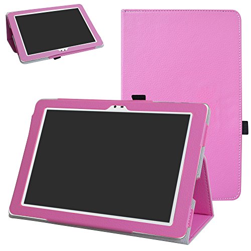 Insignia Flex NS-P16AT10 10.1" Tablet Case,Mama Mouth PU Leather Folio 2-Folding Stand Cover