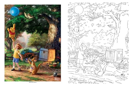 Image of Disney Dreams Collection Thomas Kinkade Studios Coloring Book
