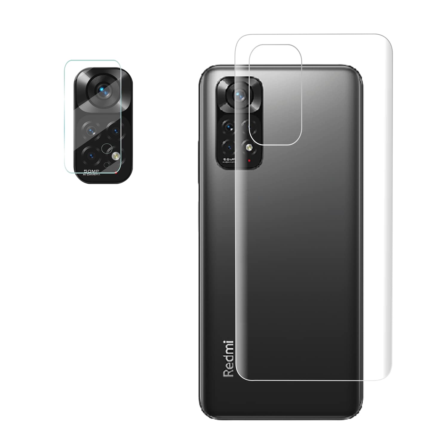 KTCOO 2in1 Camera Lens Nano Glass + Anti Scratch TPU Back Guard Screen Protector for Redmi Note 11 (Back Guard + Camera Guard) (B09VCCKYRT) Amazon Price History, Amazon Price Tracker