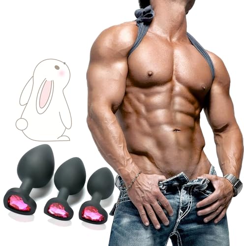 𝑨𝒏α𝒍 ρ𝒍𝚞𝒈 Encantador Juego De Juguetes De Silicona con Piedras Preciosas De Color Rosa En Forma De Corazón para Un Placer Sin Fin! Un Regalo Original para Hombres Y Mujeres