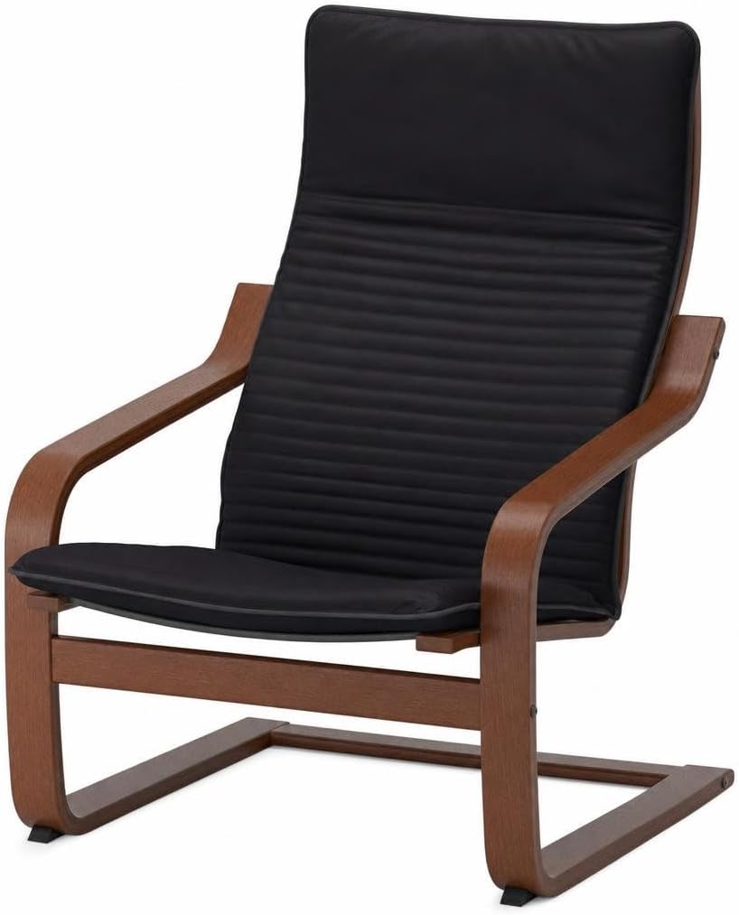 IKEA Poang Sillón Medio Marrón Knisa Negro 892.408.36