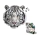 Madd Capp Puzzles - I AM White Tiger - 300 pieces - Animal Shaped Jigsaw Puzzle