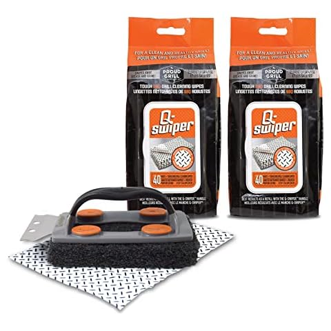 Q-Swiper BBQ Grill Cleaner Set Cover