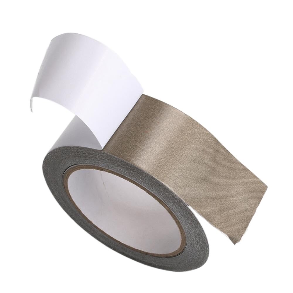 Double Sided Adhesive Conductive Fabric Tape Anti-Radiation for Laptop Cellphone LCD EMI Shielding Mask 10M(20mm)