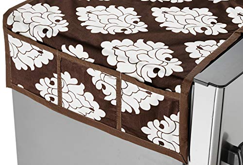 Image of Amazon Brand - Solimo Polyester Fridge Top Cover (Brown)