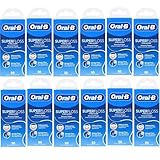 Oral-B Super Floss Pre-Cut Mint Strands,Threaders 50 Count per Pack, Pack of 12