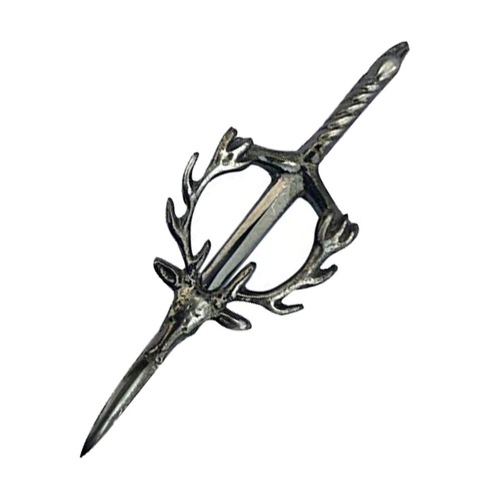 Highlandpower Men's Antique New Stag Head Kilt Pin Highland Scottish Celtic Design Kilt Accessory (Antique)