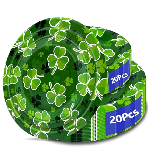 Aixuler St Patrick's Day Plates