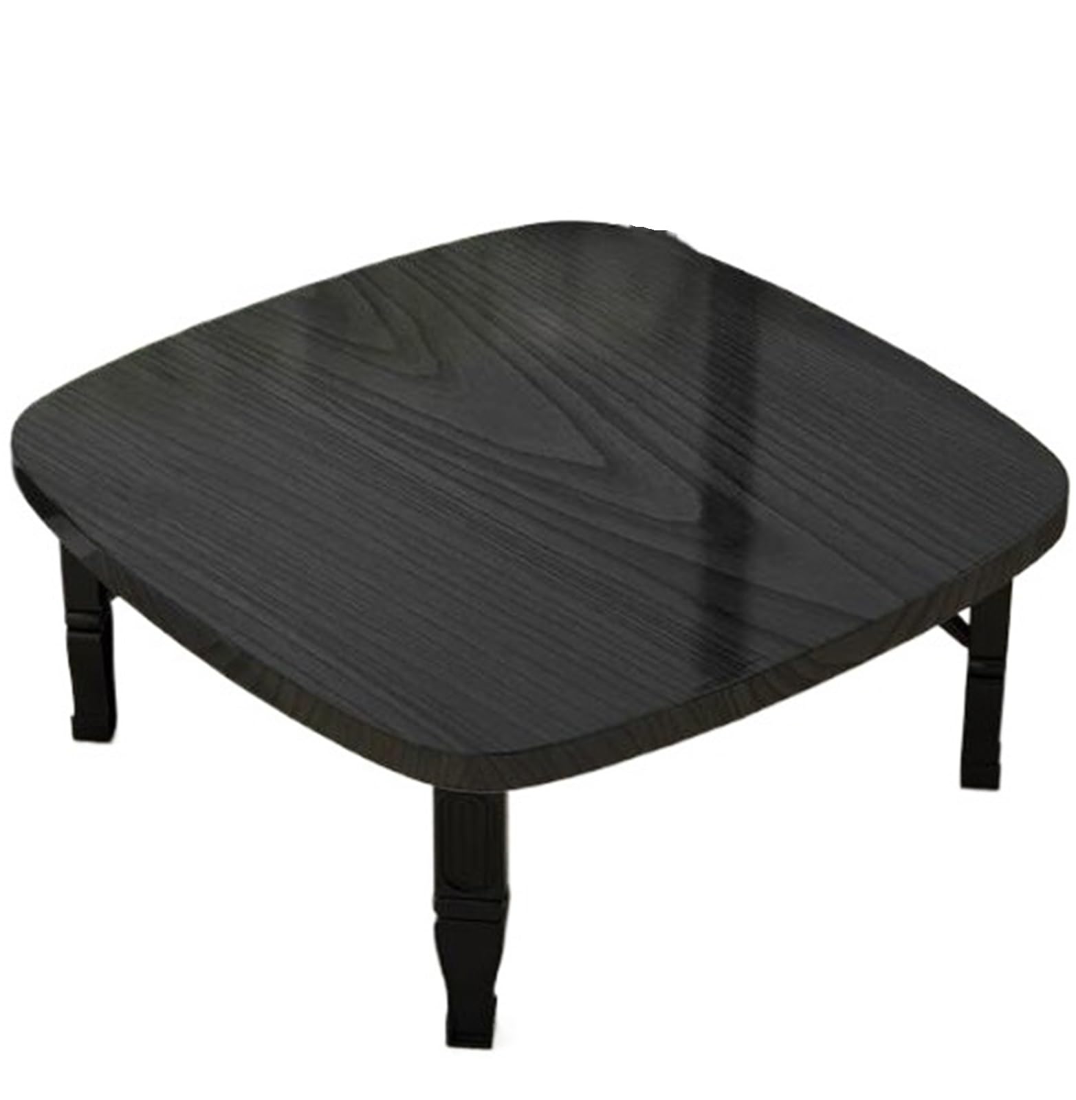 Scumlovy Square Low Table, Japanese Folding Tatami Table for Floor Sitting, Space Saving Coffee Small Dining Desk Living Room Bedroom Balcony, No Assembly Required