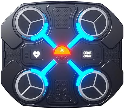 OneNine Music Boxing Machine with Boxing Gloves-Smart Bluetooth LED Wall Mounted Smart Music Boxing Target with 3-Level Speed & Mode, Boxing Music Workout Machine for Home, Indoor and Gym