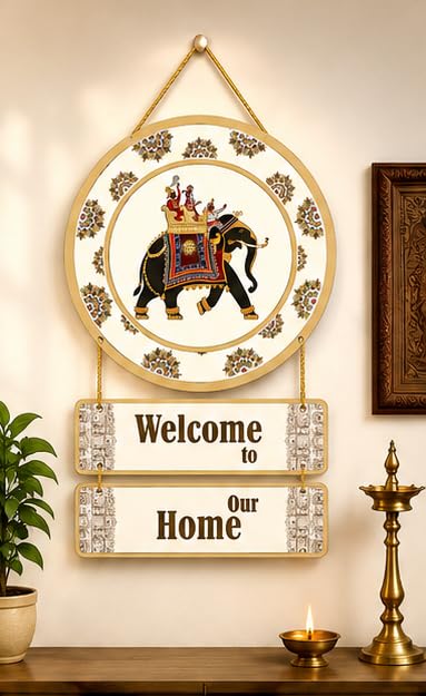 Image of Motivational Quote Wall Hanging for Home Decor | What You Think You Become, What You Feel You Attract, What You Imagine You Create MDF Wooden Wall Art | Office, Living Room & Meditation Decor (WH-17)