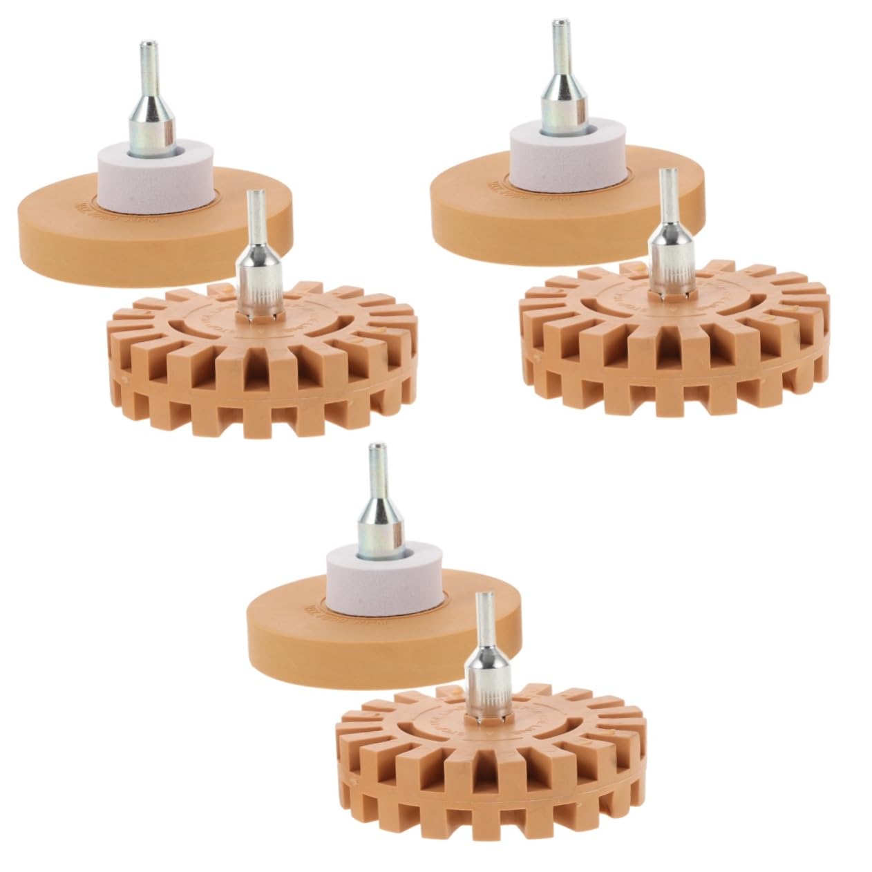 ULTECHNOVO 3 Sätze Klebstoffentferner-radiergummi-Rad Für Aufkleber Und Klebeband. Robustes Gummirad Zum Effizienten Entfernen Von Kleber Und Farbe 2 Stück * 3