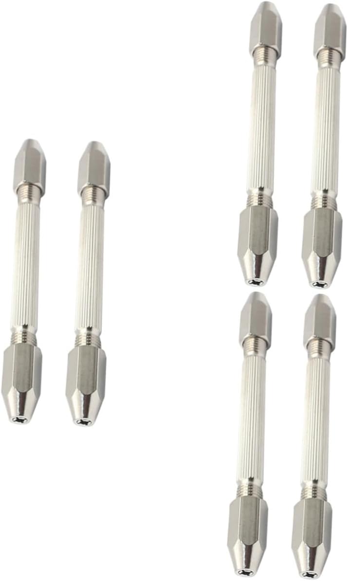 Homoyoyo 3sets Hexagonal Double Head Pin Vise Mini Drill Bit Holder for Jewelry Making Watch Repair 2pcs*3