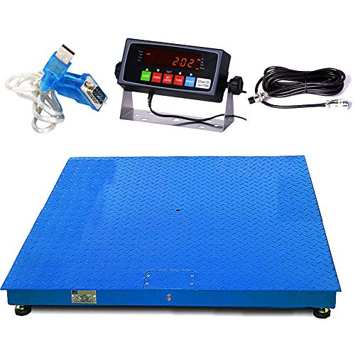 Pec Tools Fs Series Professional Grade Steel Floor Scale - Heavy-Duty Pallet Scale And Shipping Scale For Industrial Use - Weighing Scale For Packages Up To 10000X1Lb - 48 X 48 #TOP1