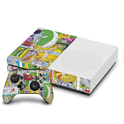 Skin Xbox One S Tom and Jerry autocollant vinyle anti-rayure pour console et manettes