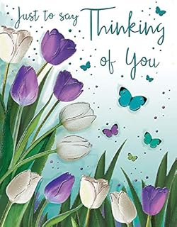 Occasion Card Thinking of You - 8 x 6 inches - Regal Publishing, C80134, blue|green|grey