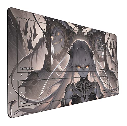 Mtg Compatible Tcg Playmat, Ai Painted 14" X 24" Collectible Card Game Playmat With White Line - Perfect For Magica Card And Board Games 105 #TOP17