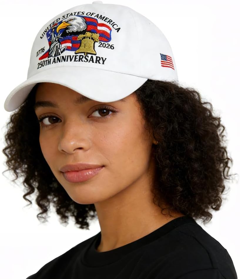 2026 United States 250th Anniversary Hat Eagle & Liberty Full Embroidery Adjustable Unisex America Army Baseball Cap