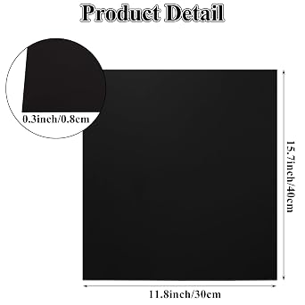 4 Pack Black Anodized Aluminum Sheet Metal 12 x 12 x 1/32 Inch (0.8mm Thick) Anodized Aluminum Metal Plates Blanks for Laser Engraving, Crafting, Home Decoration