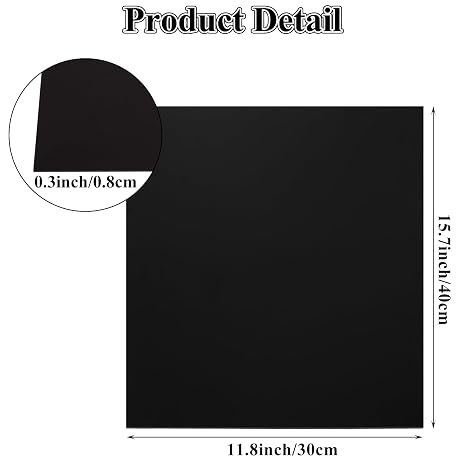 4 Pack Black Anodized Aluminum Sheet Metal 12 x 12 x 1/32 Inch (0.8mm Thick) Anodized Aluminum Metal Plates Blanks for Laser Engraving, Crafting, Home Decoration