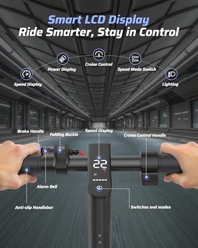 Electric Scooter for Adults, 350W/500W Motor, 16-22 Miles
