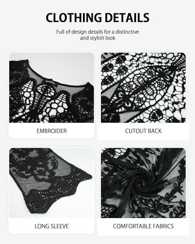 Bsubseach Women Mesh Lace Kimonos 2025 Swim Cover Up Summer Bikini Beach Coverup Boho Back Cutout Sheer Kimono Cardigan3