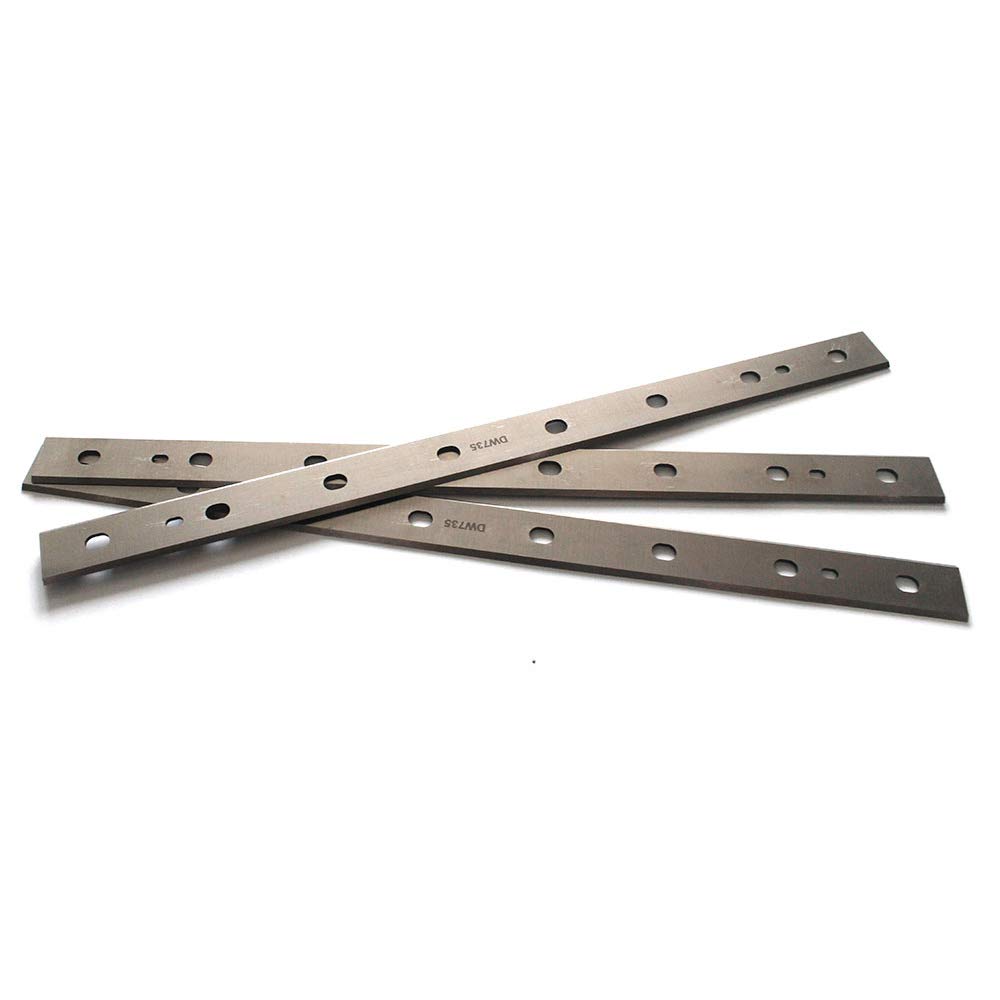 Cuchillas para cepilladora Dewalt DW735 DW7352 OSCARBIDE 13 pulgadas HSS repuestos de cuchillos para cepillar 2 bordes de corte 13 pulgadas x 7/8 pulgadas x 1/16 pulgadas, 3 unidades