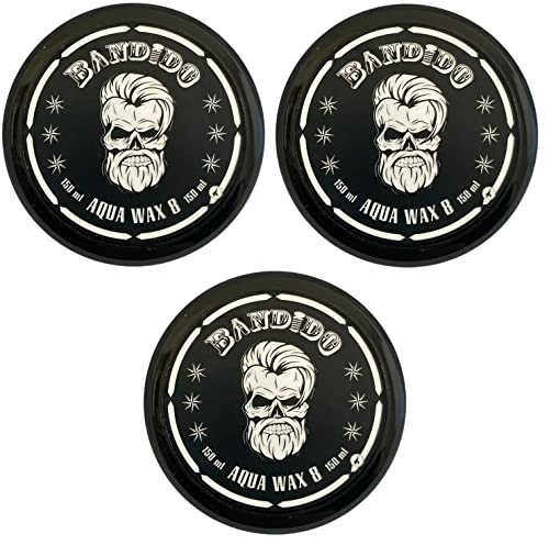 3 x Bandido Hair Wax Black Hair Wax Aqua Hard Wax