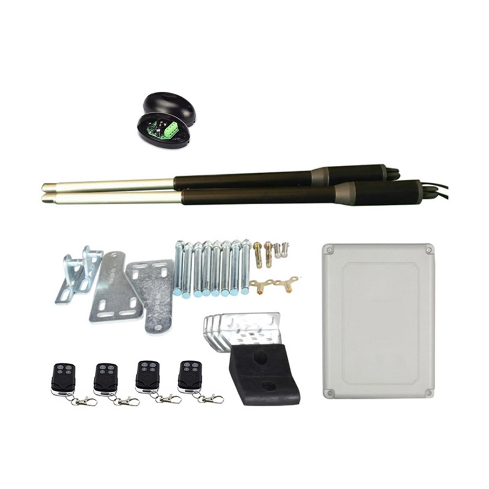 200KG Engine Motor System Automatic Door AC220V/AC110V Swing Gate Driver Actuator Suit Gates Opener(Set 3)