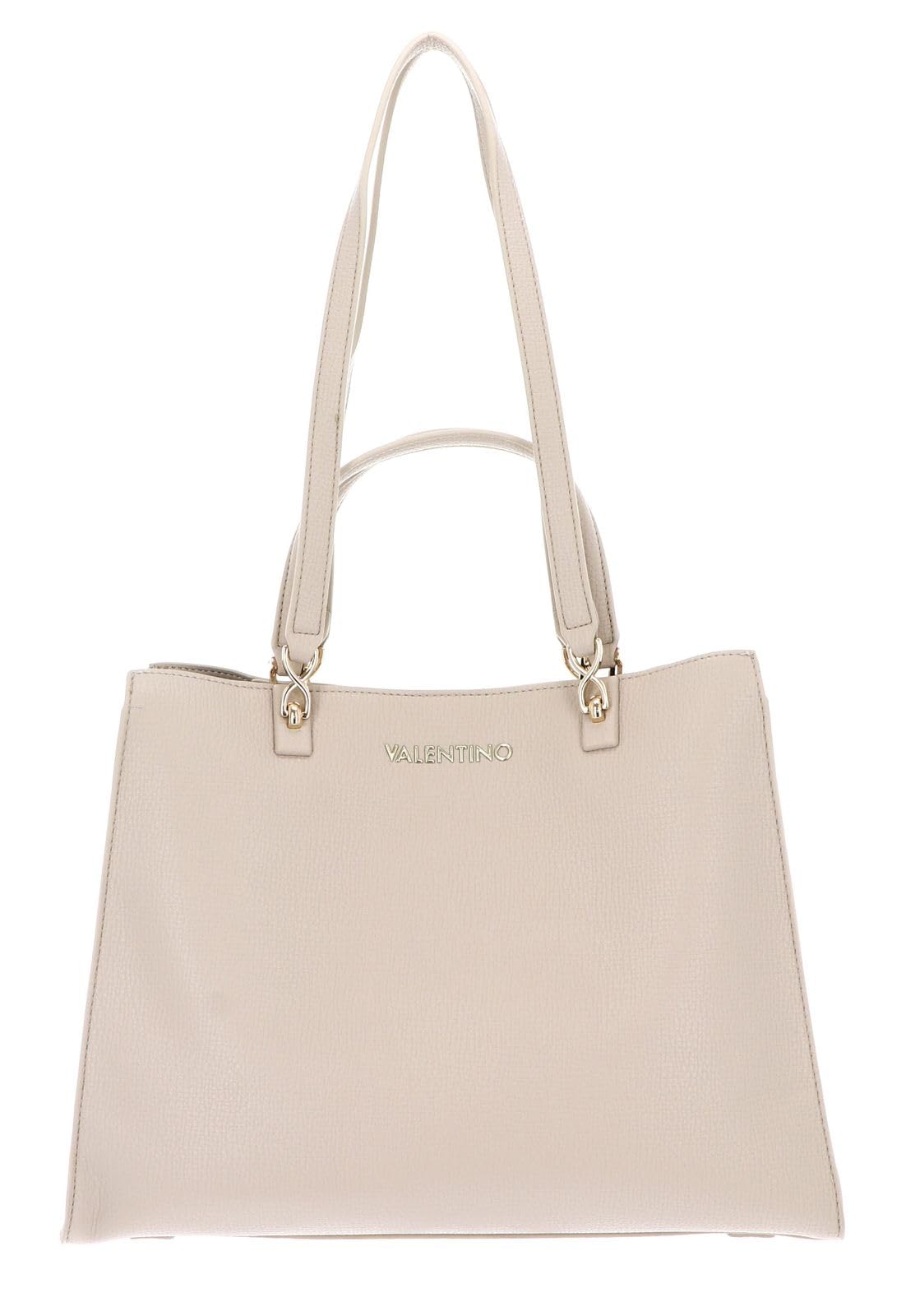 Mario Valentino Women's Ecru Double Handle Shoulder Bag, beige, One Size