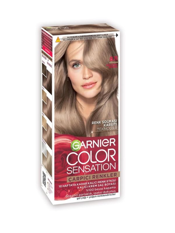 Garnier Çarpıcı Renkler 8.11 Küllü İnci Kumral Saç Boyası