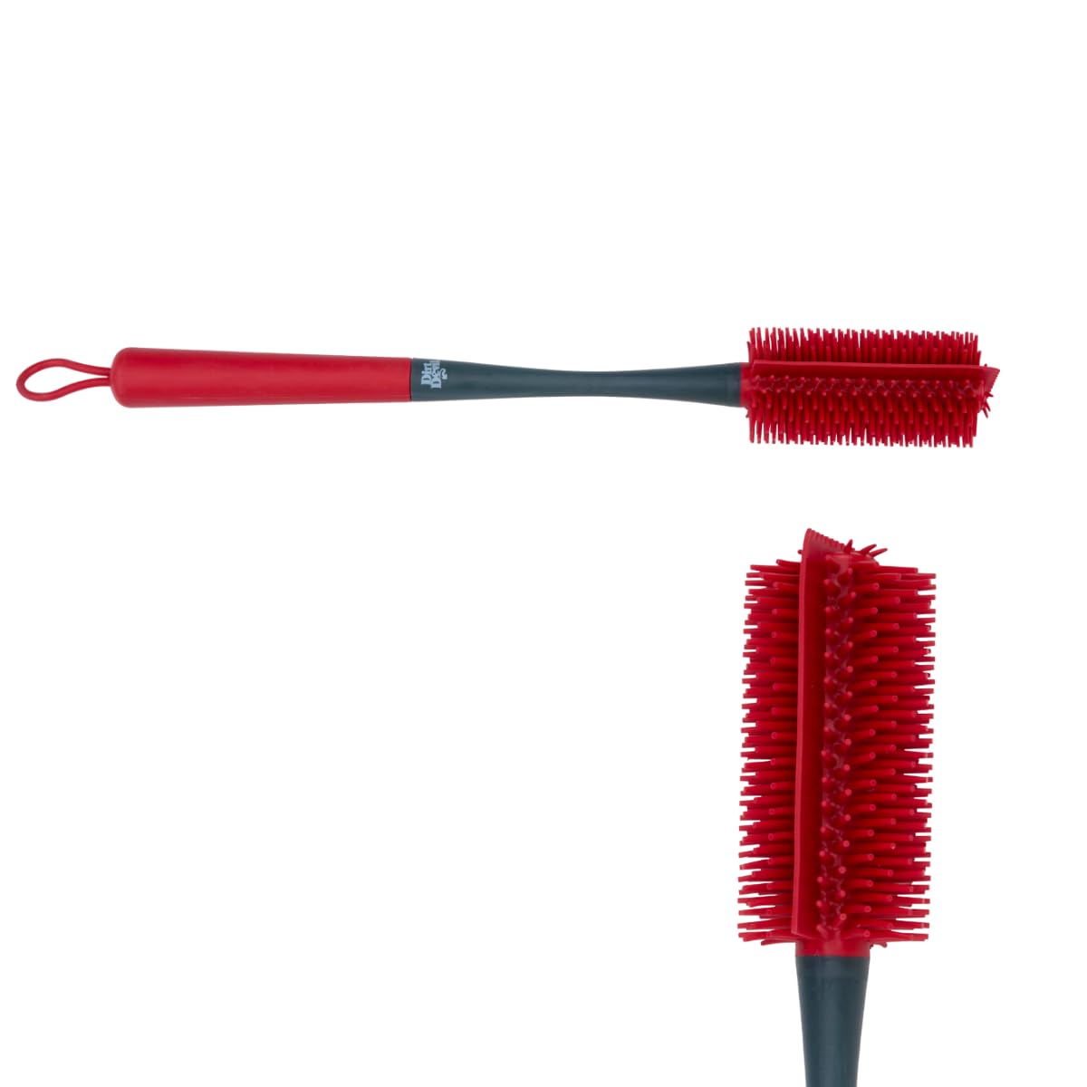 Dirt Devil Bottle Brush Long for Deep Bottles – Cleaning Brush and Bottle Cleaner – Suitable for Baby Bottles – 4.6 x 38 cm – Red Black